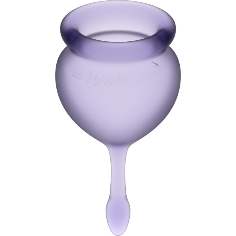 Satisfyer Feel good MENSTRUAL CUP menstruační kalíšek lila 2 ks (obrázek 3)
