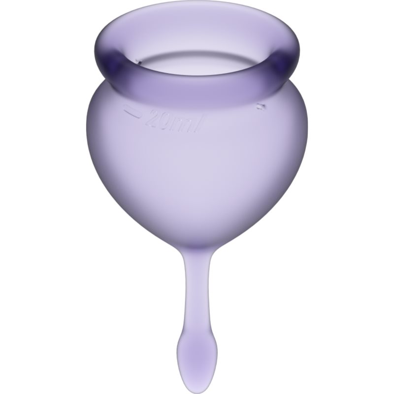 Satisfyer Feel good MENSTRUAL CUP menstruační kalíšek lila 2 ks (obrázek 4)