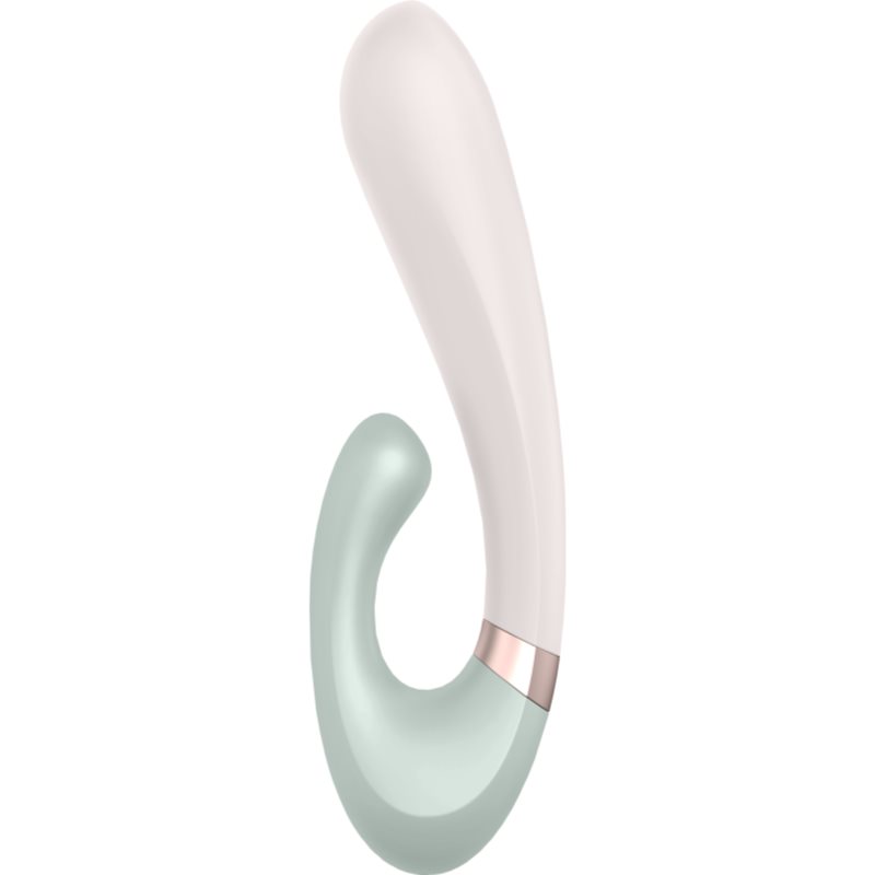 Satisfyer HEAT WAVE вібратор зі стимулятором клітора Mint 19,8 см
