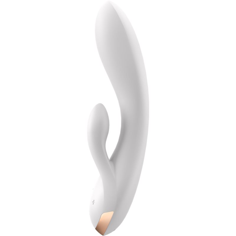 Satisfyer Double Flex vibrátor se stimulátorem klitorisu White 20 cm (obrázek 3)