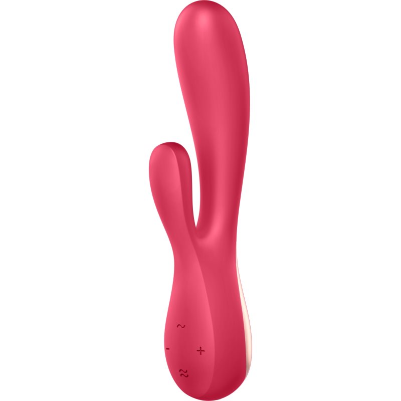 Satisfyer Mono Flex вібратор зі стимулятором клітора Red 20,3 см