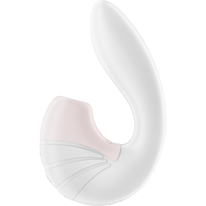 Satisfyer SUPERNOVA DOUBLE AIR PULSE Vibromasseur Muni D’un Stimulateur Clitoridien White 14,5 Cm