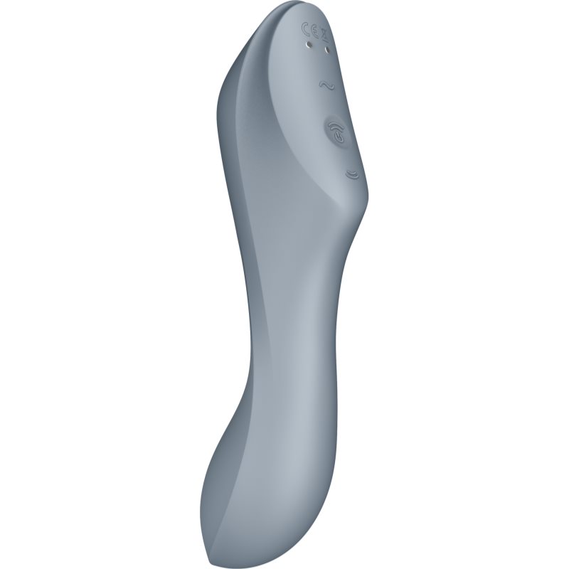 Satisfyer Curvy TRINITY 3 вібратор зі стимулятором клітора Bluegrey 17.7 см