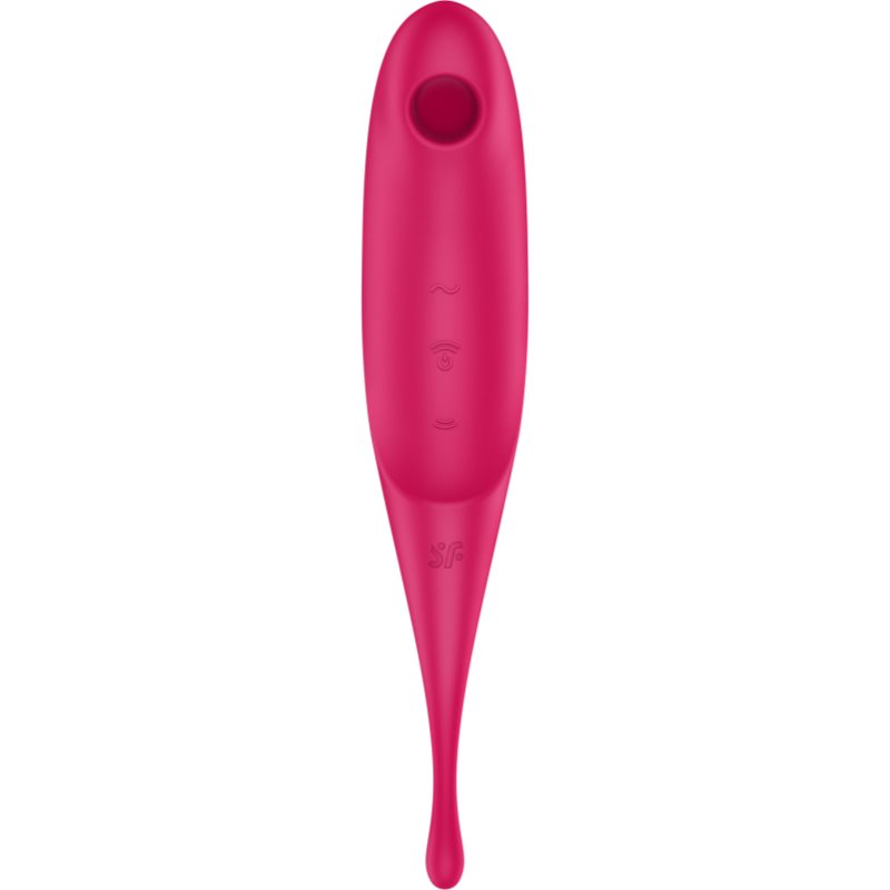 Satisfyer TWIRLING PRO вібратор зі стимулятором клітора Red 19,9 см