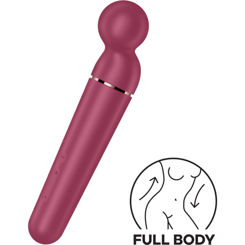 Satisfyer Planet Wand-er masážní hlavice wine 30.5 cm (obrázek 3)