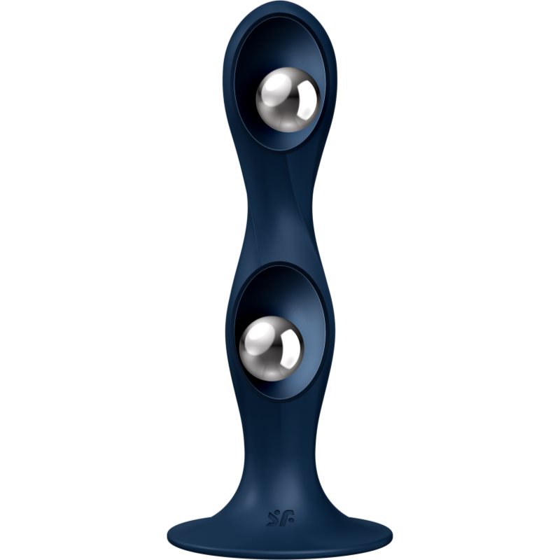 Satisfyer Double Ball-R Dildo Blue 17,5 Cm