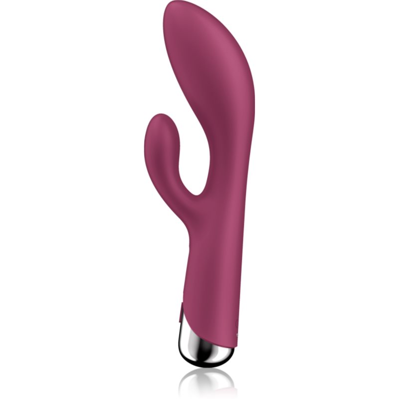 Satisfyer Spinning Rabbit 1 Rotating Shaft vibrator met clitorsstimulator roterend Red 20 cm