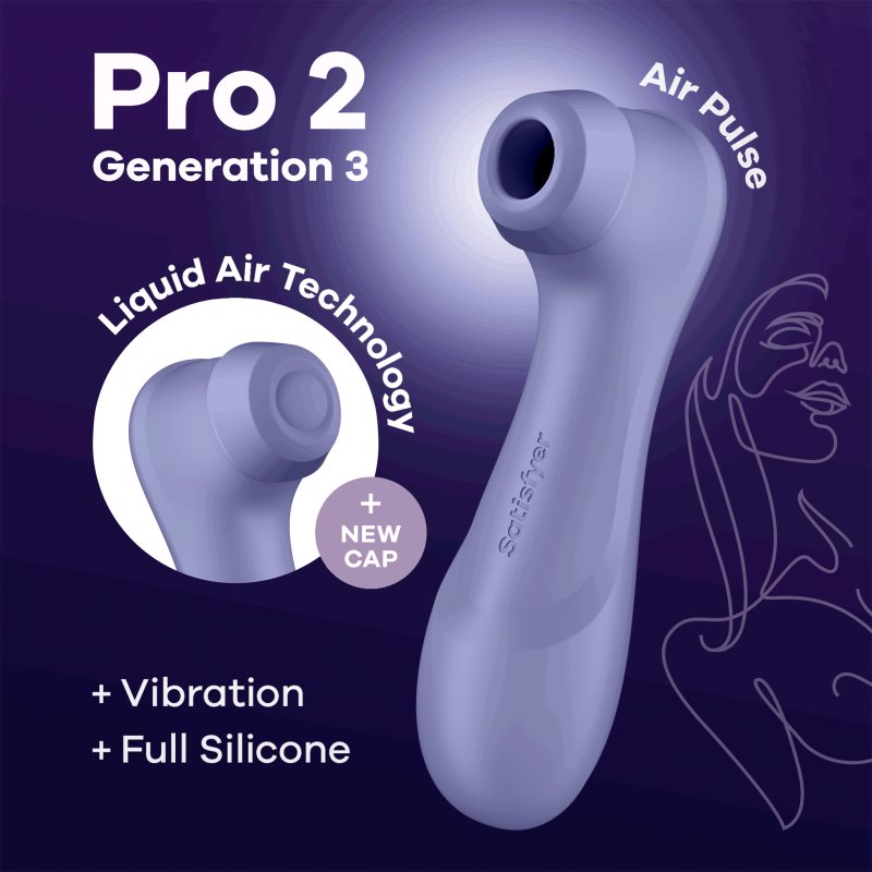 Satisfyer PRO 2 Generation 3 Stimulateur Clitoridien Lila 16.2 Cm