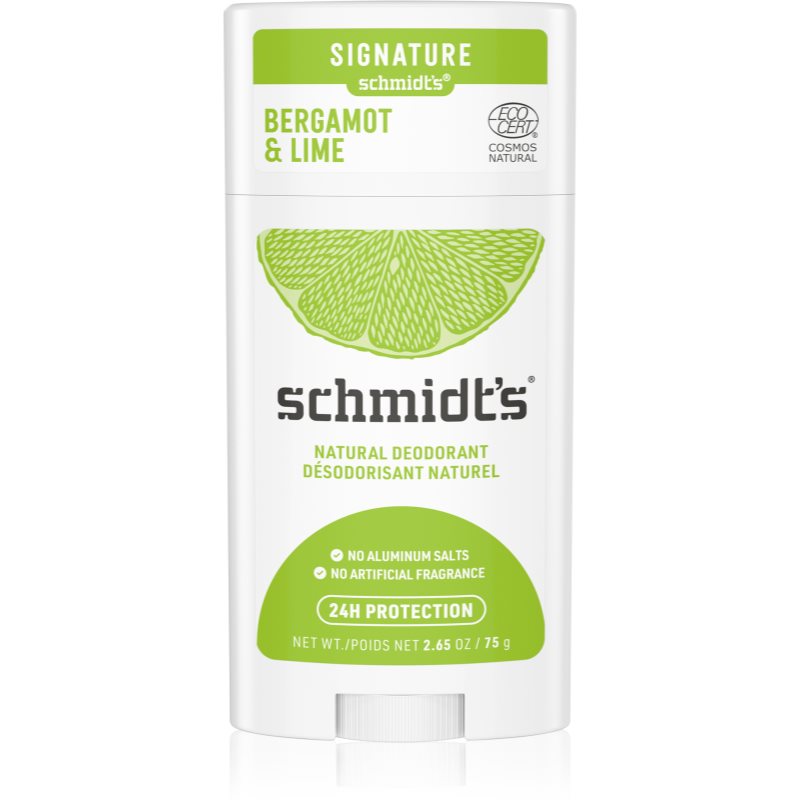 Schmidt's Bergamot + Lime pieštukinis dezodorantas 58 g