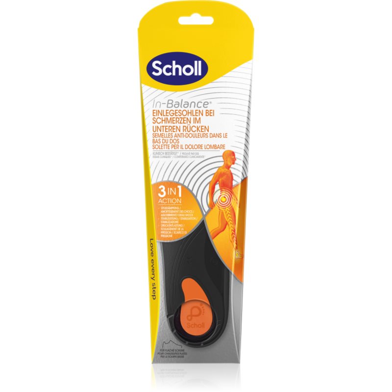 Scholl In-Balance Lower Back solette per talloni taglia Medium 1 paio