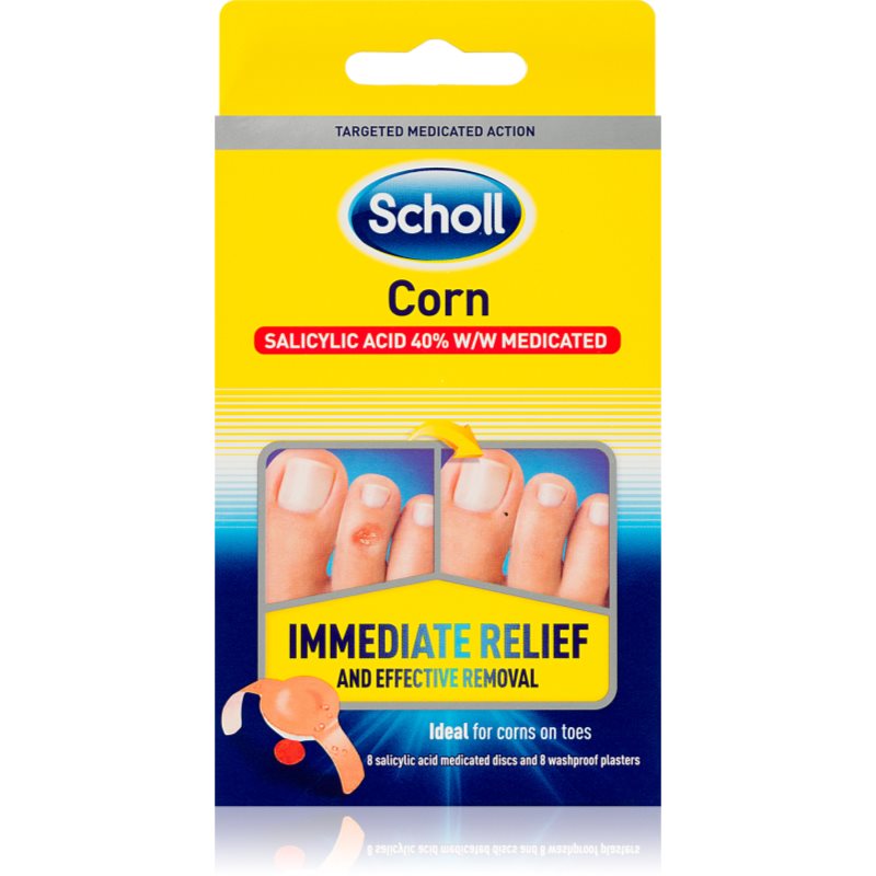 Scholl Corn Immediate Relief náplasti na odstranění kuřího oka 8 ks