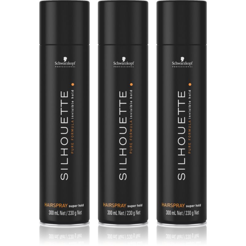 Schwarzkopf Professional Silhouette Super Hold strong hold hairspray economy pack