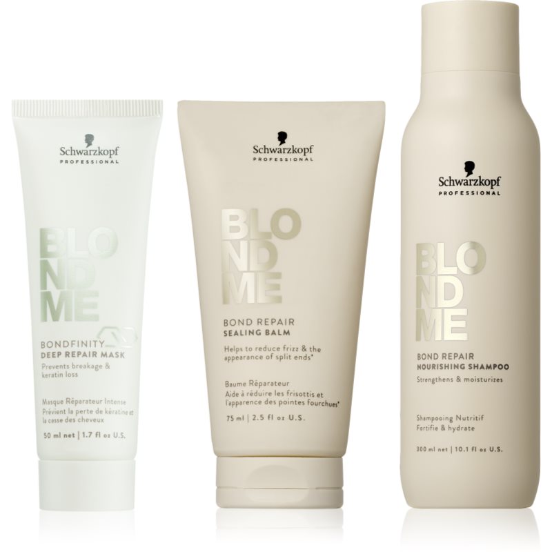 Schwarzkopf Professional Blondme Repair Nourishing Set set za blond lase
