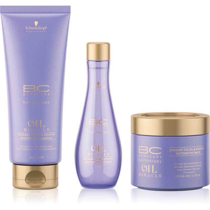 

Schwarzkopf Professional BC Bonacure Oil Miracle Barbary Fig Oil набір (для дуже сухого та пошкодженого волосся) для жінок