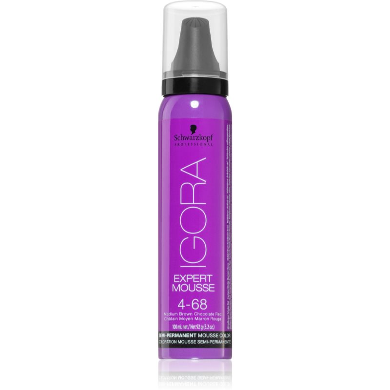 Schwarzkopf Professional IGORA Expert Mousse styling colour mousse for hair shade 4-68 Medium Brown 