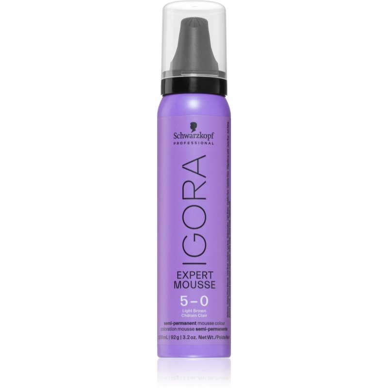 Schwarzkopf Professional IGORA Expert Mousse styling colour mousse for hair shade 5-0 Light Brown Na