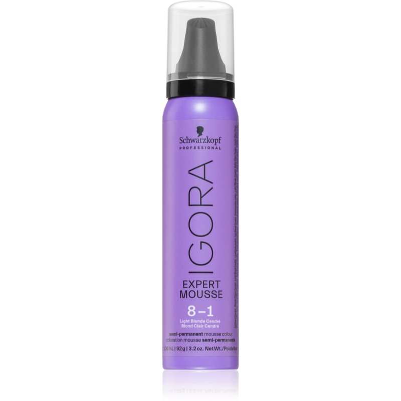 Schwarzkopf Professional IGORA Expert Mousse styling colour mousse for hair shade 8-1 Light Blonde C