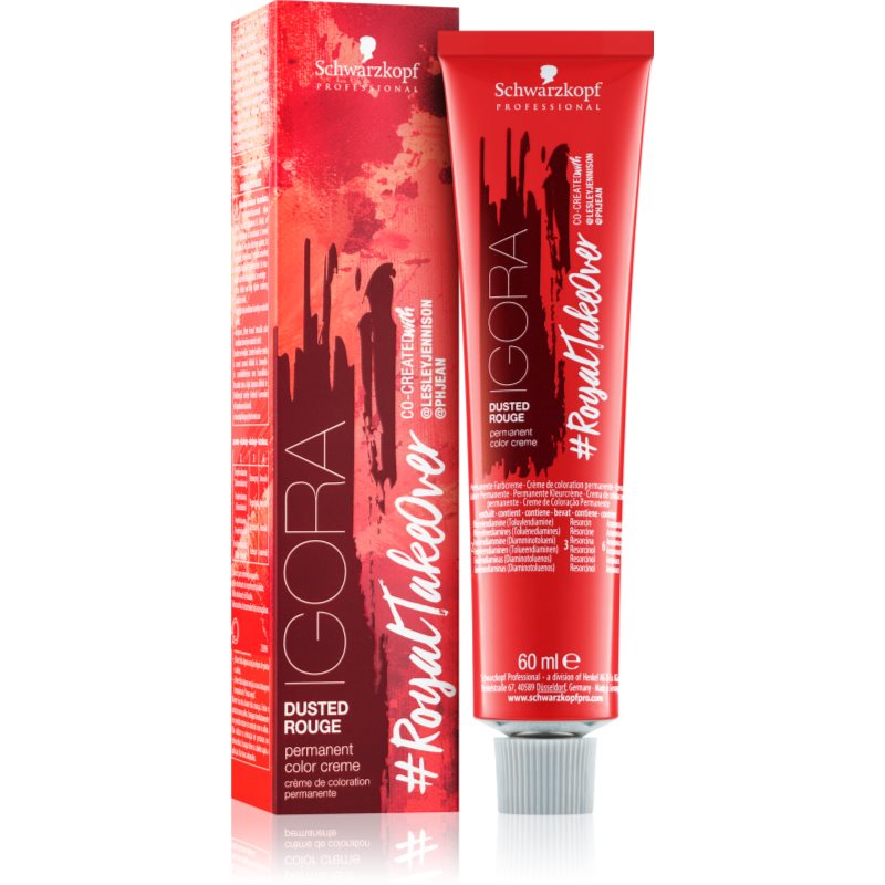 

Schwarzkopf Professional IGORA #RoyalTakeOver Dusted Rouge перманентна фарба для волосся відтінок 5-869 Light Brown Red Chocolate Violet