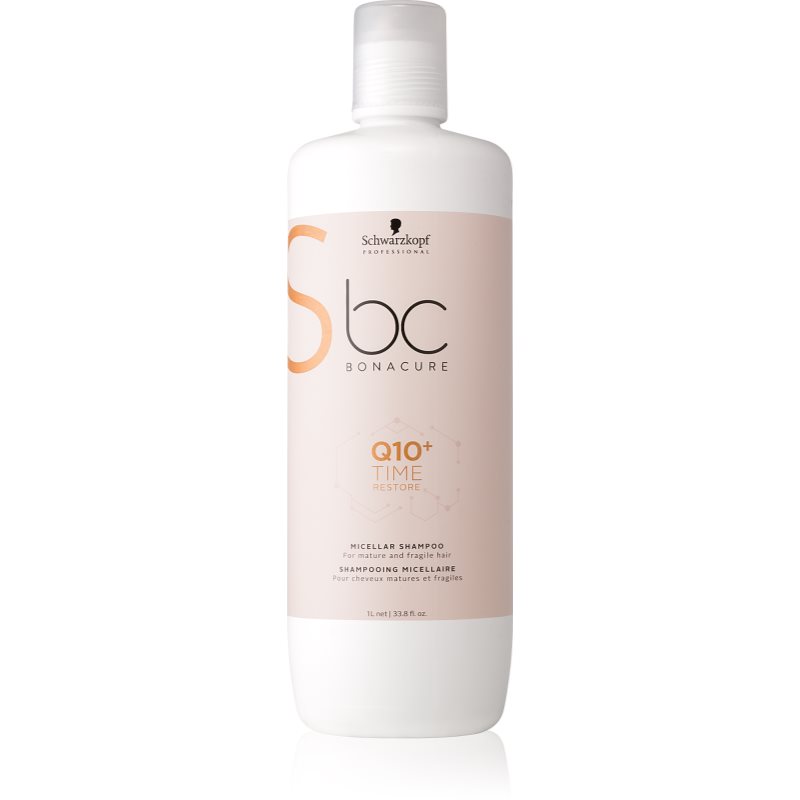 

Schwarzkopf Professional BC Bonacure Time Restore Q10BC Bonacure Time Restore Q10 міцелярний шампунь для зрілого та ламкого волосся