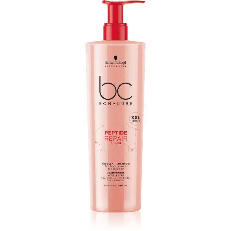 Schwarzkopf Professional BC Bonacure Peptide Repair Rescue shampoo micellare per capelli rovinati 500 ml
