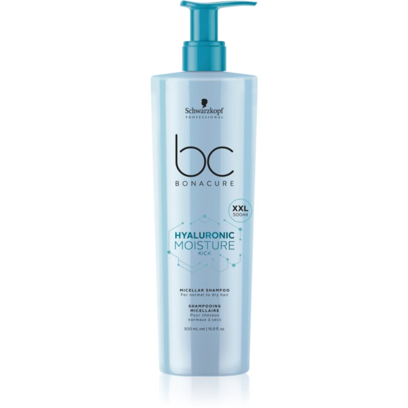 Schwarzkopf Professional BC Bonacure Hyaluronic Moisture Kick micelinis šampūnas sausiems plaukams 500 ml