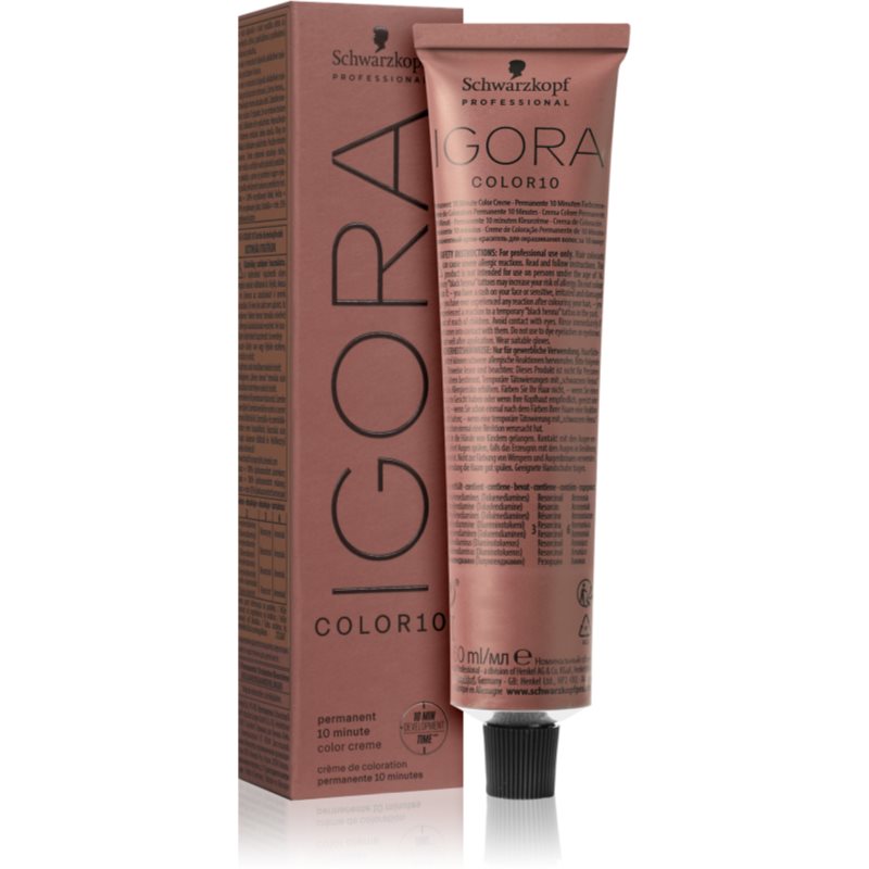 Schwarzkopf Professional IGORA Color 10 перманентна фарба для волосся 10-ти хвилинної дії 6-0 Dark Blonde Natural 60 мл