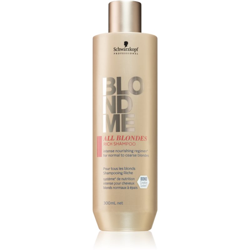 Schwarzkopf Professional Blondme All Blondes Rich hranilni šampon za grobe lase 300 ml