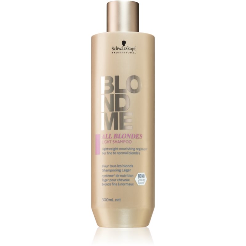 E-shop Schwarzkopf Professional Blondme All Blondes Light vyživující šampon pro jemné až normální vlasy 300 ml