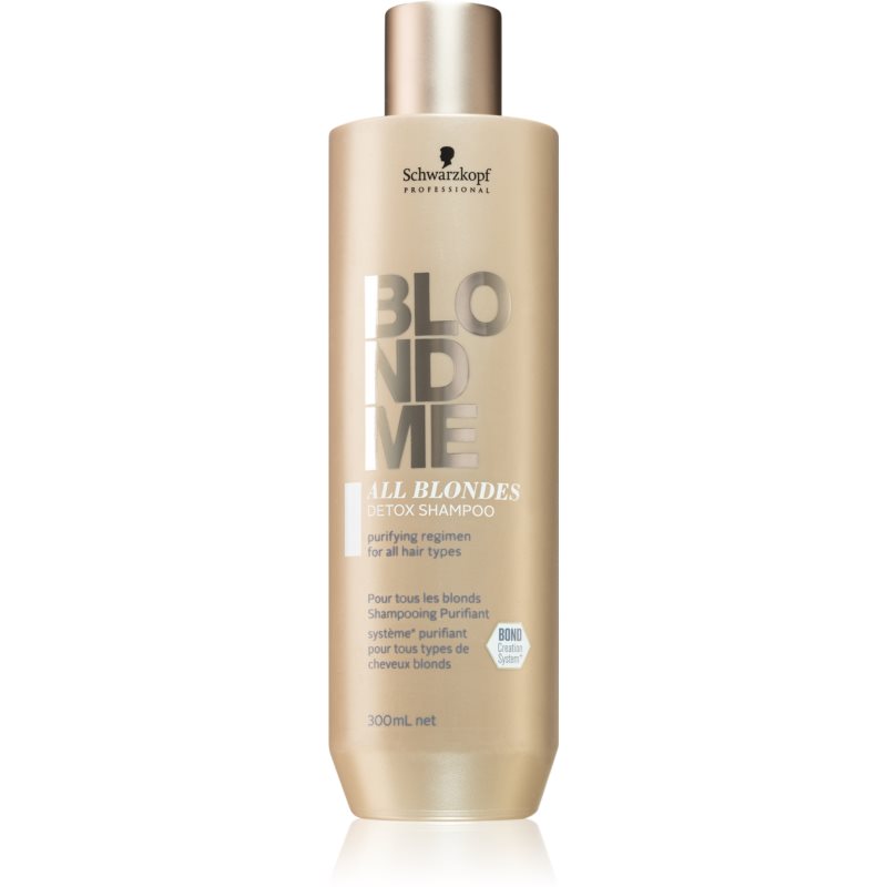 Schwarzkopf Professional Blondme All Blondes Detox cleansing detoxifying shampoo for blondes and hig
