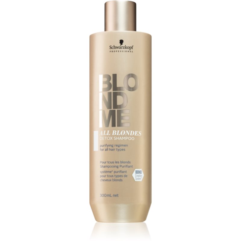 Schwarzkopf Professional Blondme All Blondes Detox champú desintoxicante para cabello rubio y con mechas 300 ml