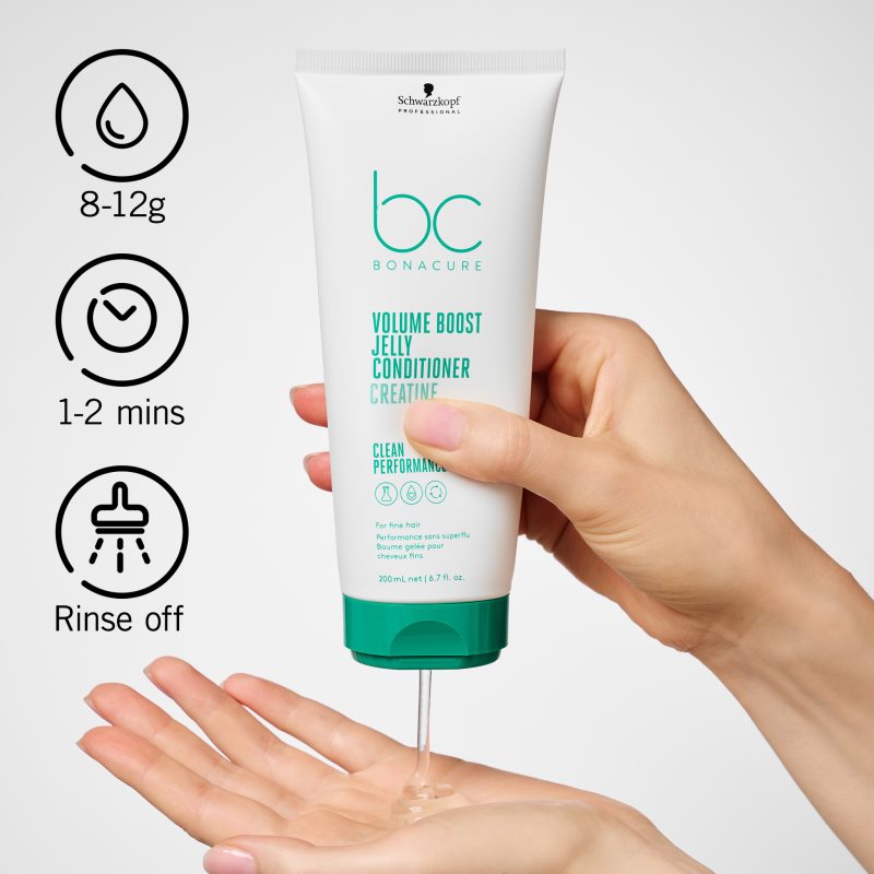 Schwarzkopf Professional BC Bonacure Volume Boost objemový kondicionér pre jemné vlasy bez objemu 200 ml (obrázok 4)