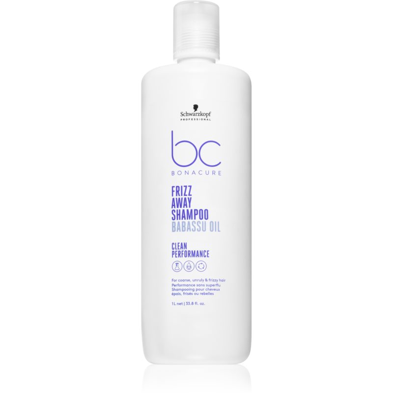 E-shop Schwarzkopf Professional BC Bonacure Frizz Away Shampoo šampon pro nepoddajné a krepatějící se vlasy 1000 ml