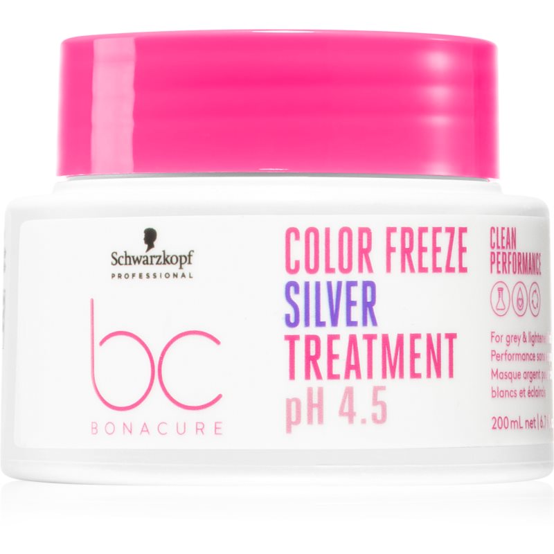 Schwarzkopf Professional BC Bonacure Color Freeze pH 4.5 Treatment Silver 200 ml maska na vlasy pre ženy na suché vlasy