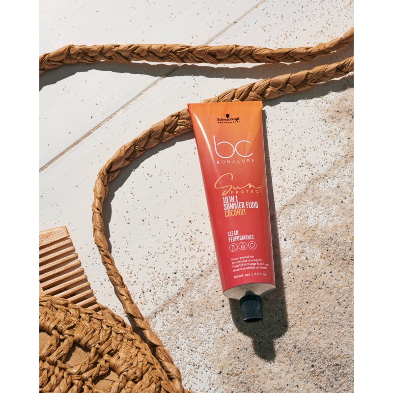Schwarzkopf Professional BC Bonacure Sun Protect 10 In 1 Summer Fluid мультифункціональний крем для волосся пошкодженого сонцем 100 мл