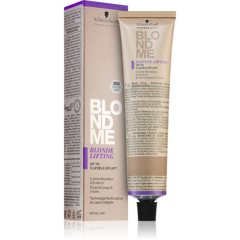 Schwarzkopf Professional Blondme Lifting Uppljusande kräm för blont hår Skugga Ash 60 ml female