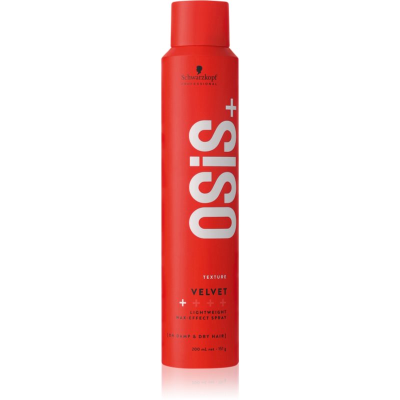 Schwarzkopf Professional Odľahčený voskový sprej OSiS Velvet (Wax Effect Spray) 200 ml