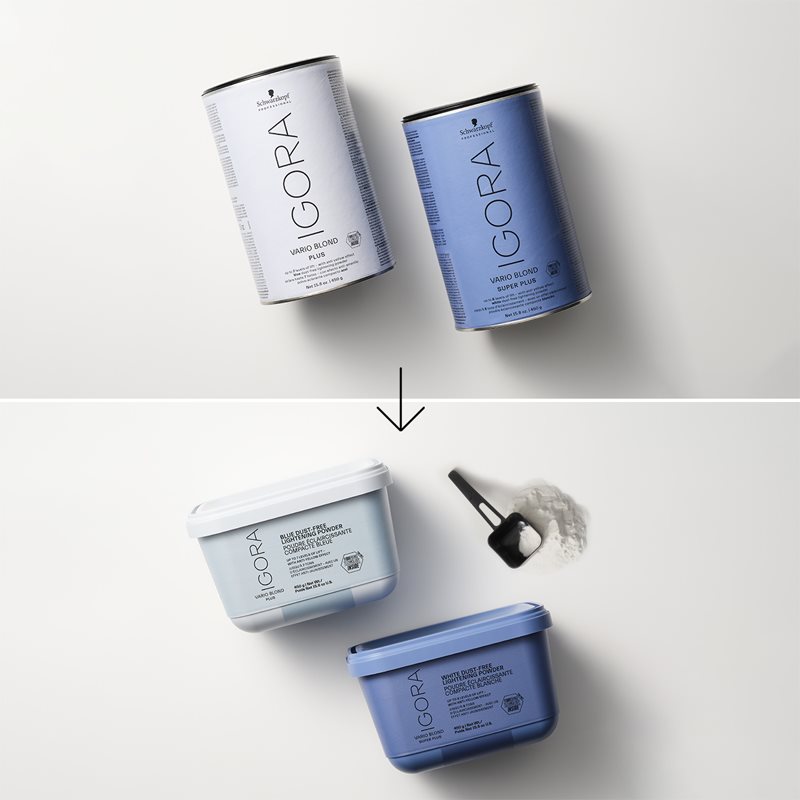 Schwarzkopf Professional IGORA Vario Blond Blue Dust-Free Lightening Powder Aufheller mit Tonerde für blonde Haare 450 g