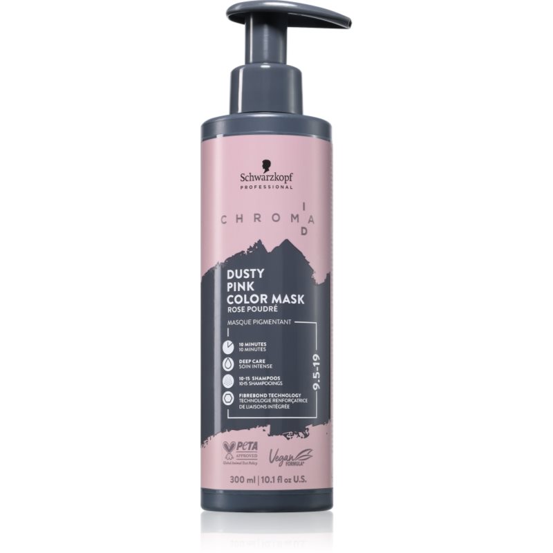 Schwarzkopf Professional Schwarzkopf Professional Chroma ID Color Mask Μάσκα με τεχνολογία intense bonding color για τα μαλλιά απόχρωση 9.5-19 Dusty Pink 300 ml