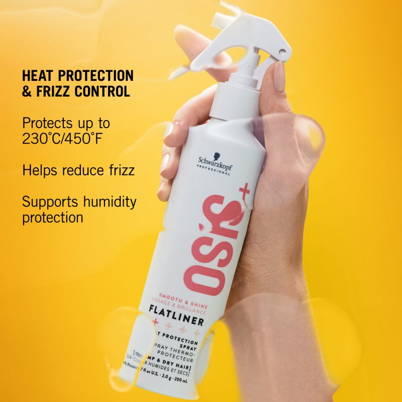 Schwarzkopf Professional Osis+ Flatliner sprej pro ochranu vlasů před teplem 200 ml (obrázek 4)
