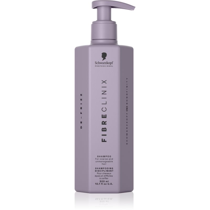 Schwarzkopf Professional Fibre Clinix De-Frizz Shampoo shampoo levigante per capelli ribelli e crespi 300 ml