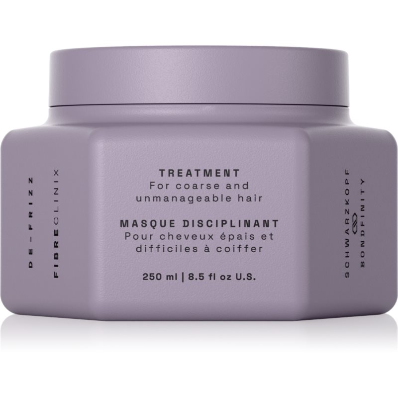 Schwarzkopf Professional Fibre Clinix De-Frizz Treatment uhladzujúca maska pre nepoddajné a krepovité vlasy 250 ml