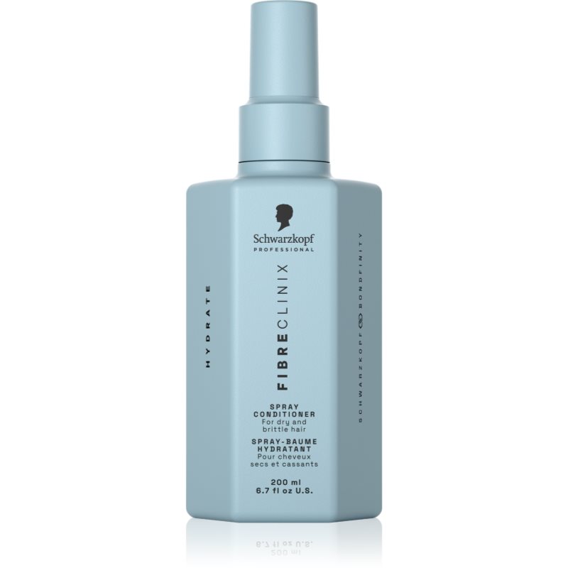 Schwarzkopf Professional Fibre Clinix Hydrate Spray Conditioner bezoplachový hydratačný kondicionér v spreji 200 ml