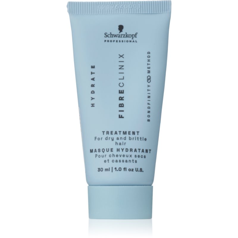 Schwarzkopf Professional Fibre Clinix Hydrate Treatment intenzívna hydratačná maska pre suché a slabé vlasy 30 ml