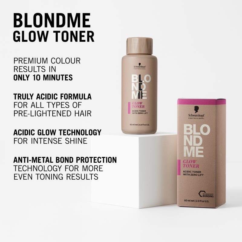 Schwarzkopf Professional Blondme Glow Toner Tönung-Haarfarbe Farbton Pearl Glaze 10-01 60 ml (Bild 3)