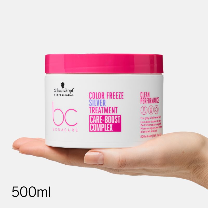 Schwarzkopf Professional BC Bonacure Color Freeze Silver pečující maska pro blond a melírované vlasy 500 ml (obrázek 6)