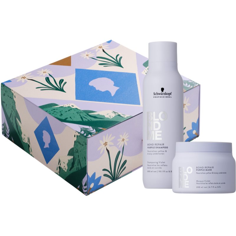 Schwarzkopf Professional Blondme Purple Gift Set dárková sada pro blond vlasy