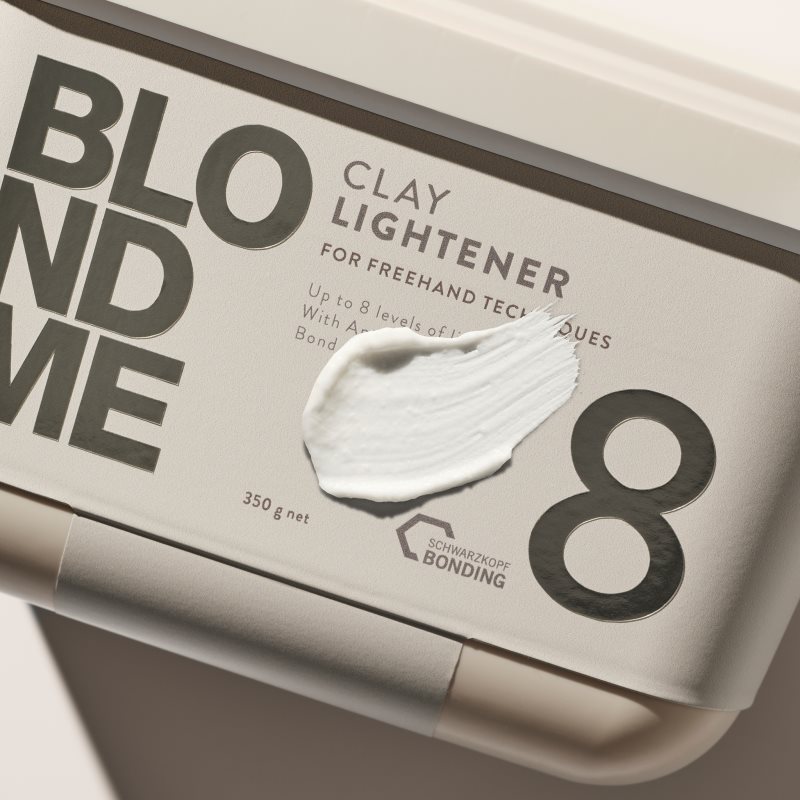 Schwarzkopf Professional Blondme Clay Lightener 8 zesvětlující pudr pro blond vlasy 350 g (obrázek 3)