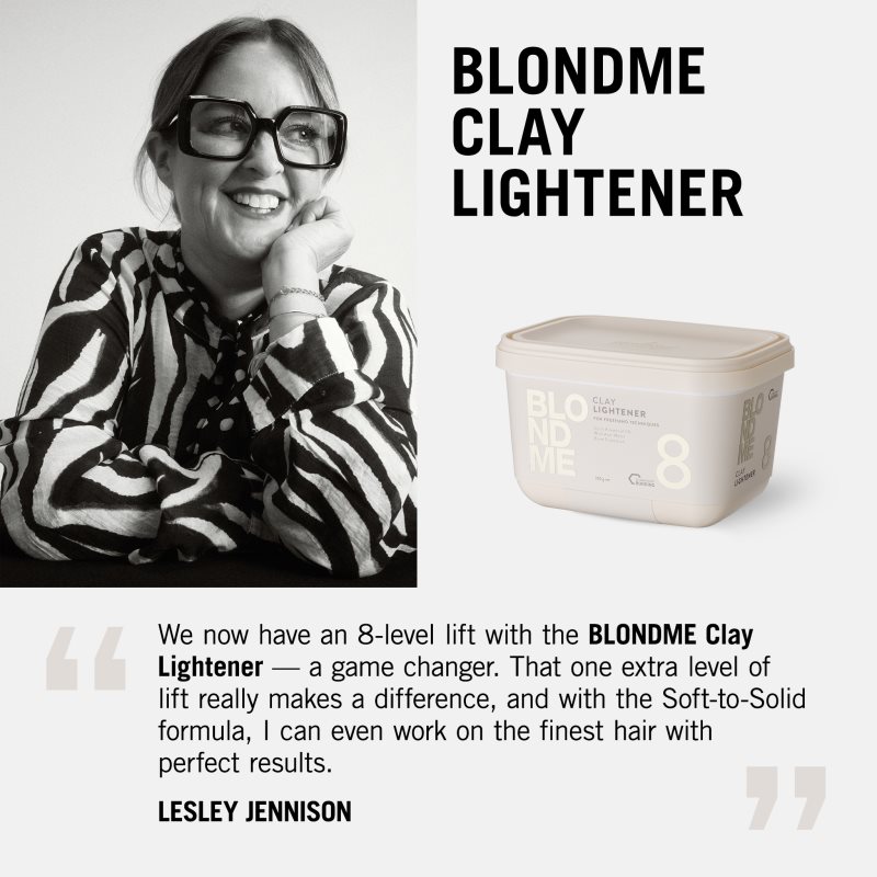 Schwarzkopf Professional Blondme Clay Lightener 8 zesvětlující pudr pro blond vlasy 350 g (obrázek 6)