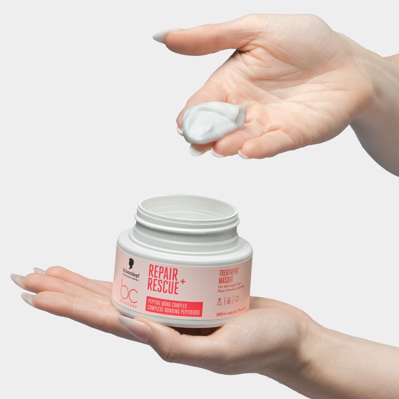 Schwarzkopf Professional BC Bonacure Repair Rescue+ intenzivně vyživující maska pro poškozené vlasy 200 ml (obrázek 3)