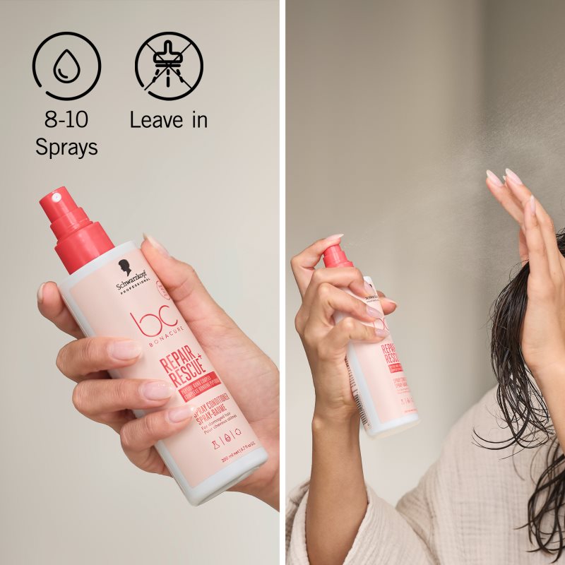 Schwarzkopf Professional BC Bonacure Repair Rescue+ bezoplachový kondicionér pre poškodené vlasy 200 ml (obrázok 4)